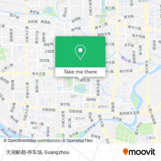 天湖郦都-停车场 map