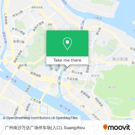 广州南沙万达广场停车场(入口) map