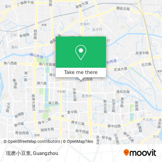 现磨小豆浆 map