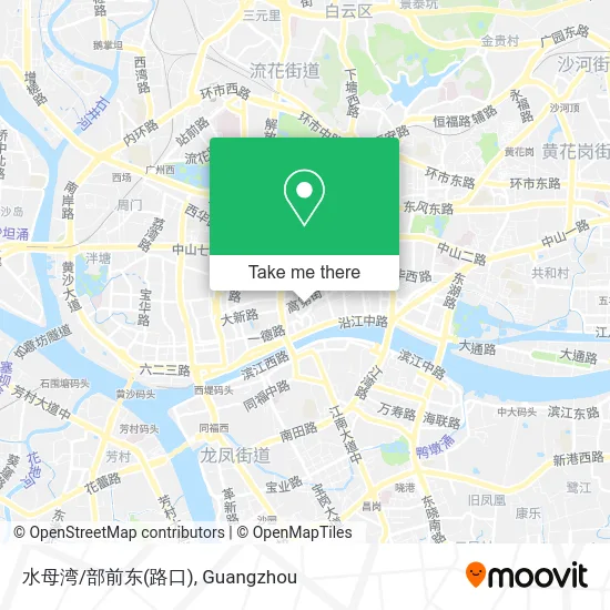 水母湾/部前东(路口) map