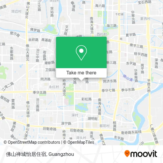 佛山禅城怡居住宿 map