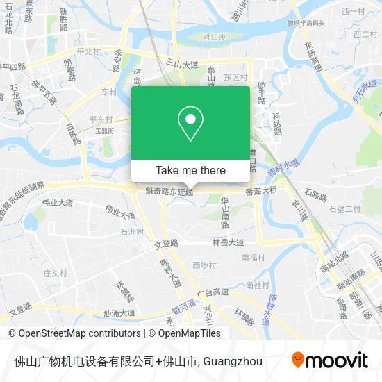 佛山广物机电设备有限公司+佛山市 map