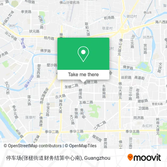 停车场(张槎街道财务结算中心南) map
