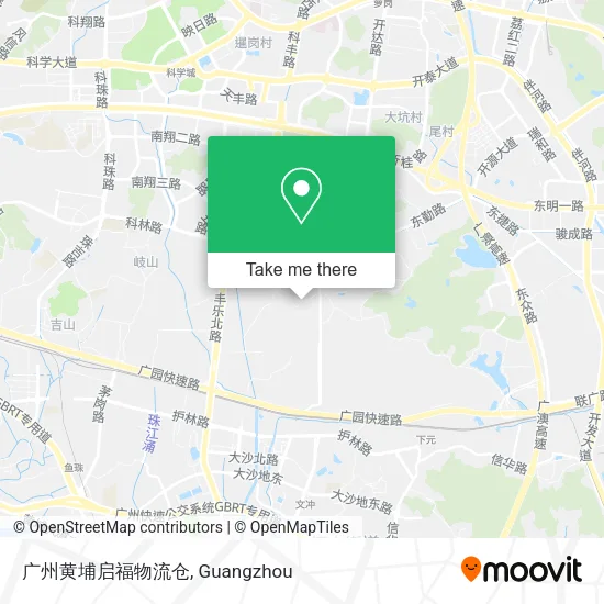 广州黄埔启福物流仓 map