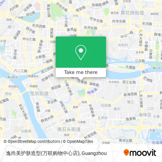 逸尚美护肤造型(万联购物中心店) map