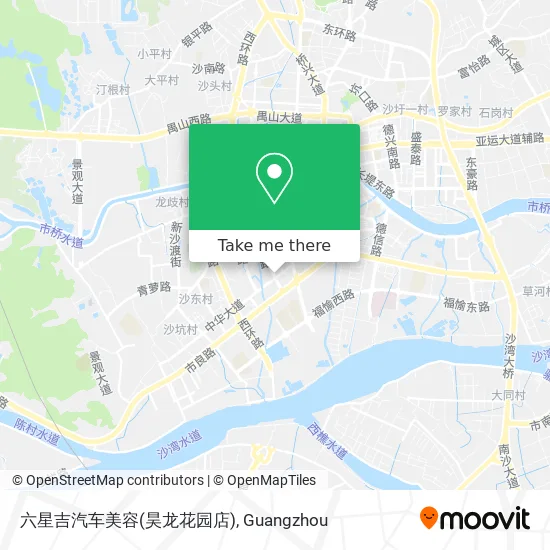 六星吉汽车美容(昊龙花园店) map