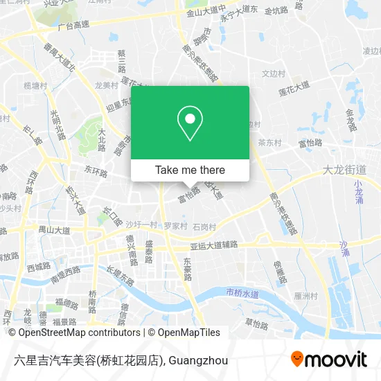 六星吉汽车美容(桥虹花园店) map