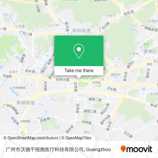 广州市沃德干细胞医疗科技有限公司 map