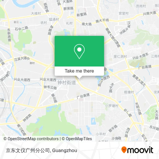 京东文仪广州分公司 map
