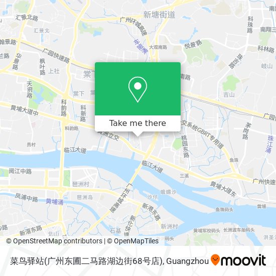 菜鸟驿站(广州东圃二马路湖边街68号店) map