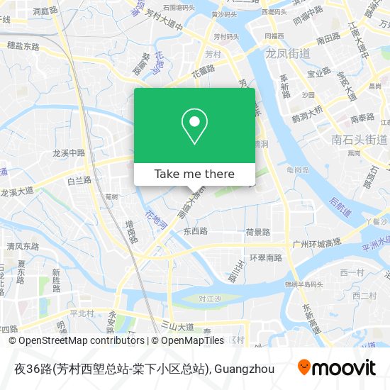 夜36路(芳村西塱总站-棠下小区总站) map