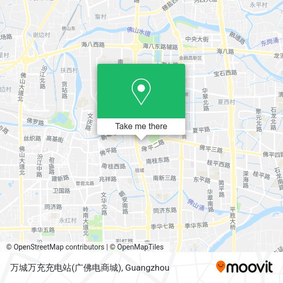 万城万充充电站(广佛电商城) map