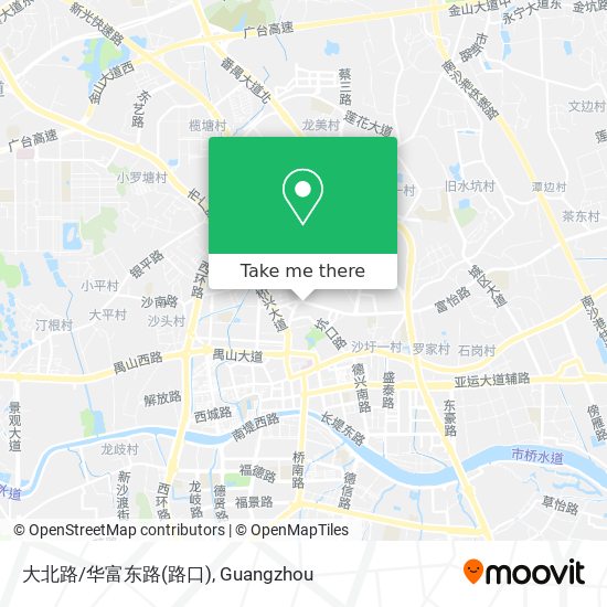 大北路/华富东路(路口) map