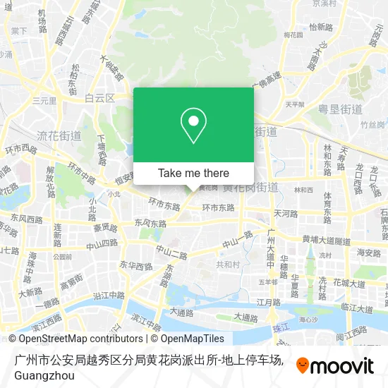 广州市公安局越秀区分局黄花岗派出所-地上停车场 map