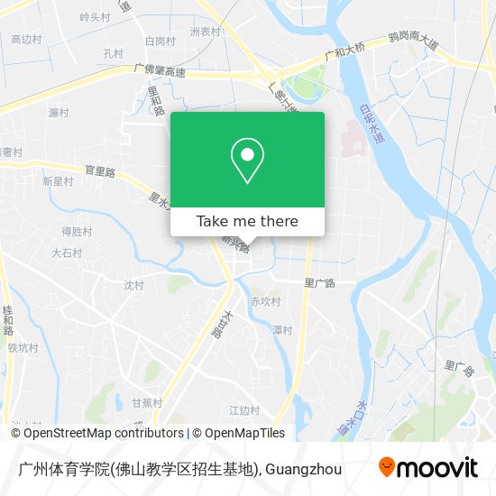 广州体育学院(佛山教学区招生基地) map