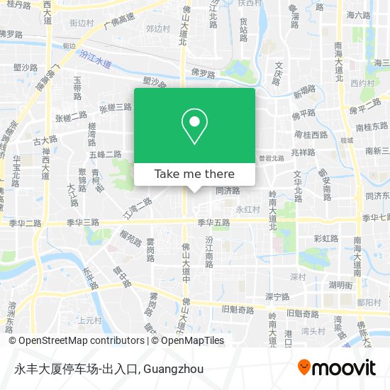 永丰大厦停车场-出入口 map
