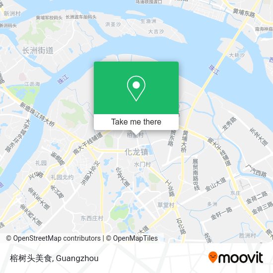 榕树头美食 map
