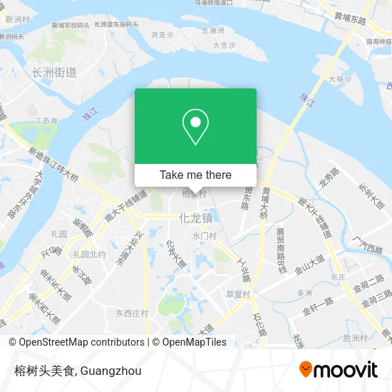 榕树头美食 map