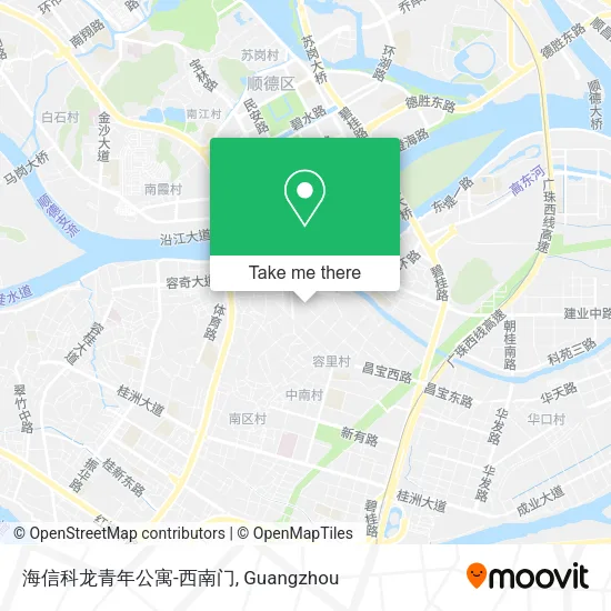 海信科龙青年公寓-西南门 map