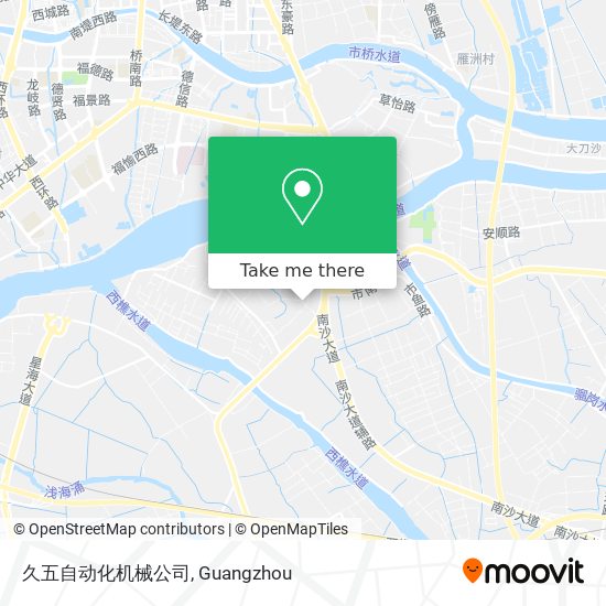 久五自动化机械公司 map