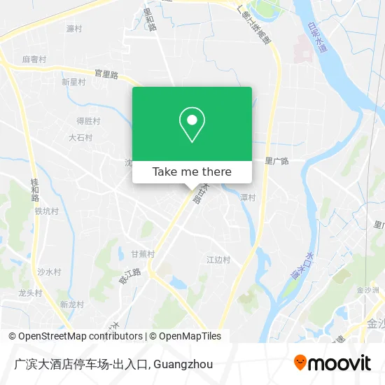 广滨大酒店停车场-出入口 map