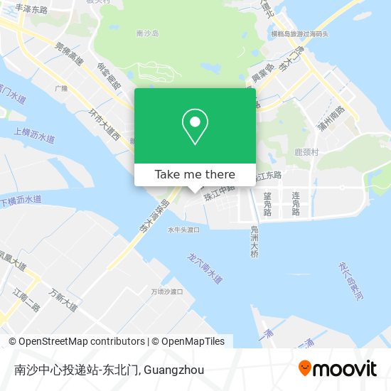 南沙中心投递站-东北门 map