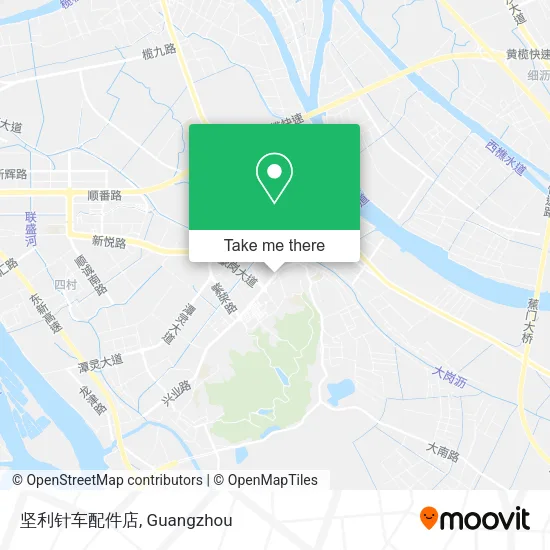 坚利针车配件店 map