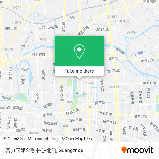 富力国际金融中心-北门 map