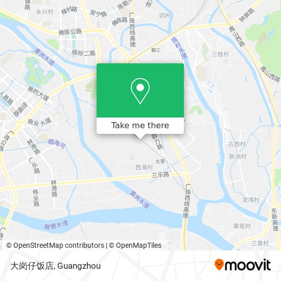 大岗仔饭店 map