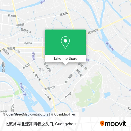 北流路与北流路四巷交叉口 map