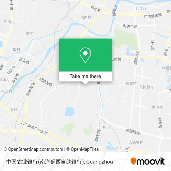 中国农业银行(南海狮西自助银行) map