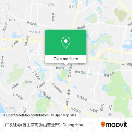 广发证券(佛山南海狮山营业部) map