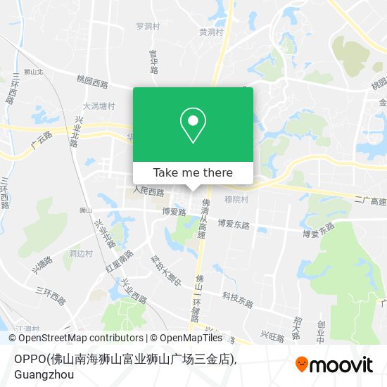 OPPO(佛山南海狮山富业狮山广场三金店) map