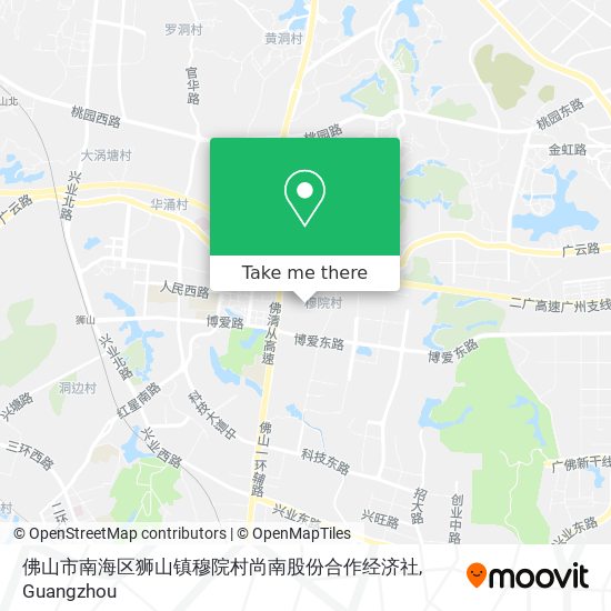 佛山市南海区狮山镇穆院村尚南股份合作经济社 map