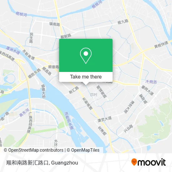 顺和南路新汇路口 map