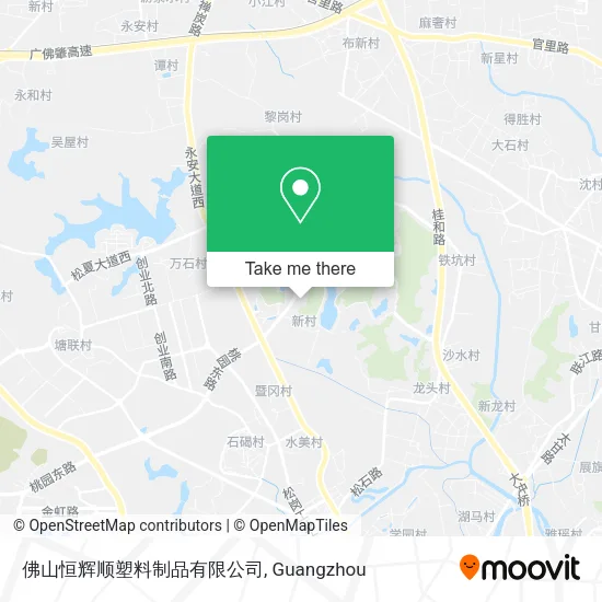 佛山恒辉顺塑料制品有限公司 map