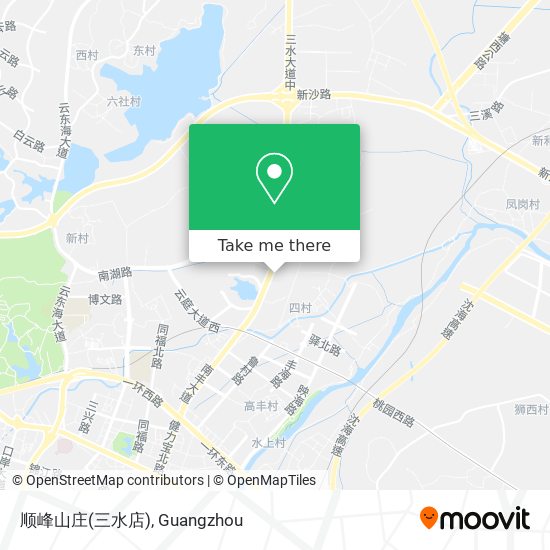 顺峰山庄(三水店) map