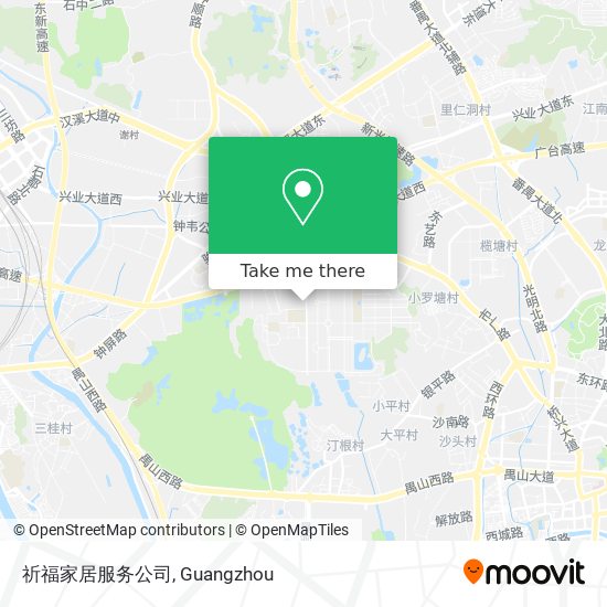 祈福家居服务公司 map