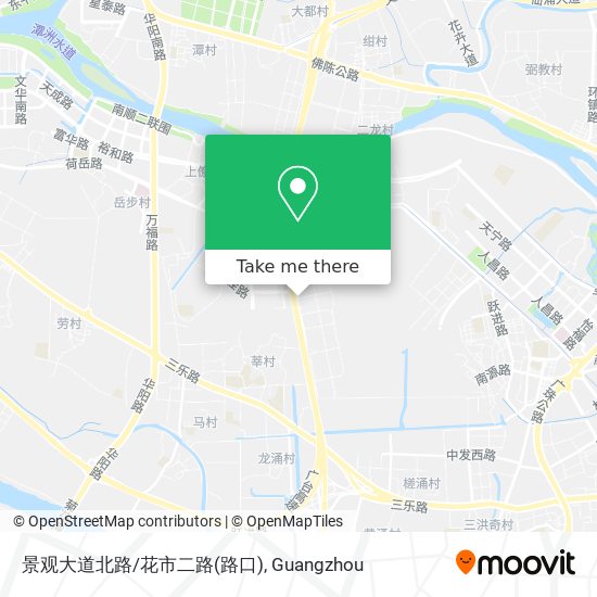 景观大道北路/花市二路(路口) map