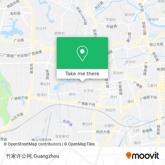 竹家许公祠 map