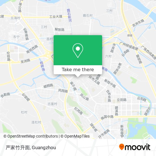 严家竹升面 map