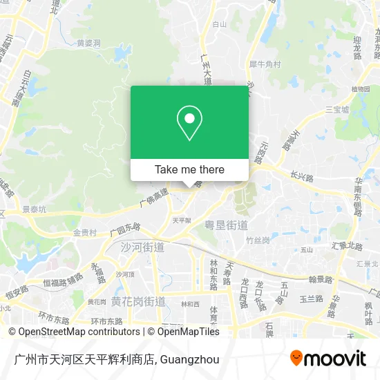 广州市天河区天平辉利商店 map
