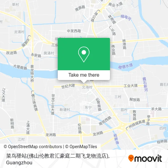 菜鸟驿站(佛山伦教君汇豪庭二期飞龙物流店) map