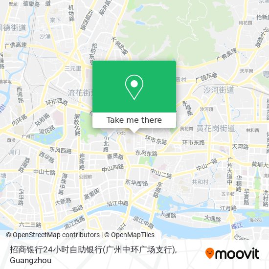 招商银行24小时自助银行(广州中环广场支行) map
