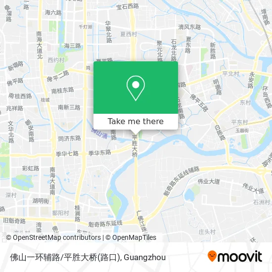 佛山一环辅路/平胜大桥(路口) map