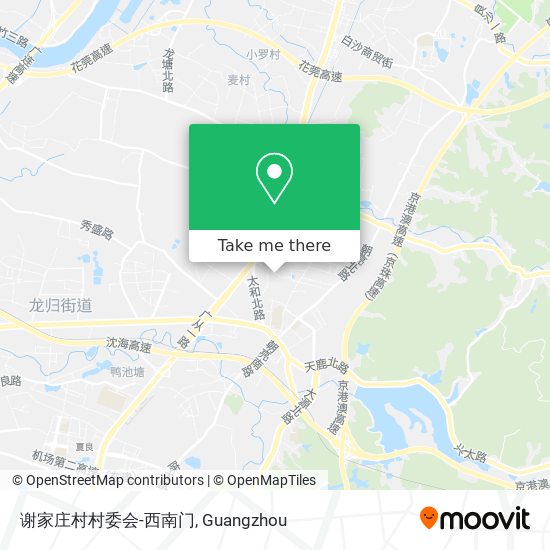 谢家庄村村委会-西南门 map
