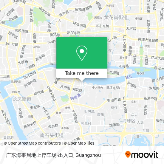 广东海事局地上停车场-出入口 map