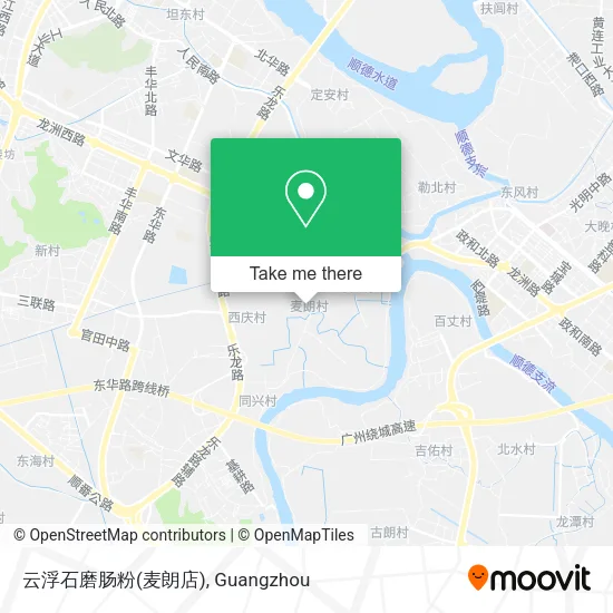 云浮石磨肠粉(麦朗店) map