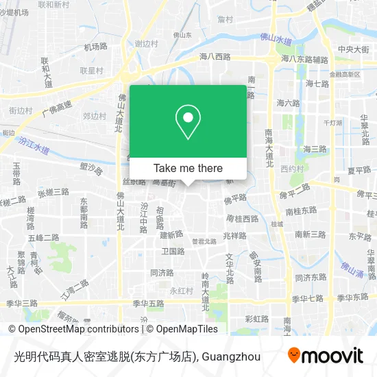 光明代码真人密室逃脱(东方广场店) map