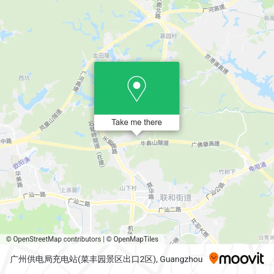 广州供电局充电站(菜丰园景区出口2区) map